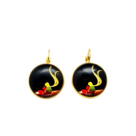 EARRINGS GOLD STEEL LITTLE PRINCE